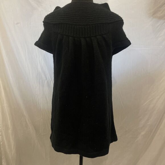 Roxy Knit Top Vintage Y2K Tunic 2000s Retro OC Surfer Girl Cardigan SZ L Black - Picture 7 of 9